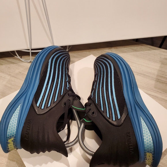 Vimazi Z50 Womens Premium Black Blue Athletic Shoes with Ribbed Design Size 9 - Picture 14 of 14